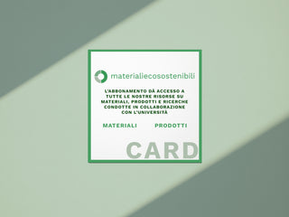 Abbonamento Annuale MaterialiEcosostenibili
